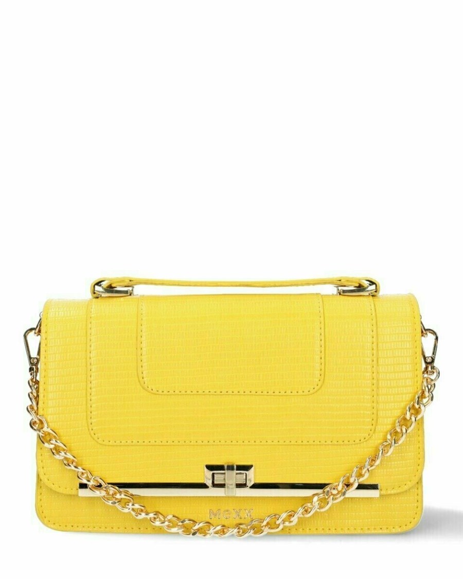 Mexx Flapover crossbody bag Yellow Żółte | LAYGC5984