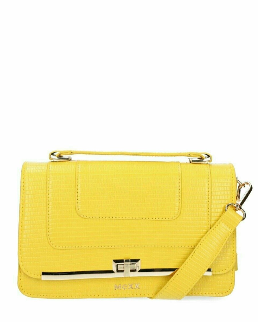 Mexx Flapover crossbody bag Yellow Żółte | LAYGC5984