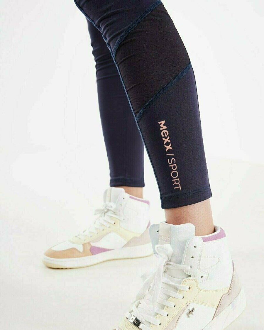 Mexx High waist sportlegging Navy Niebieskie | NVHGF1627