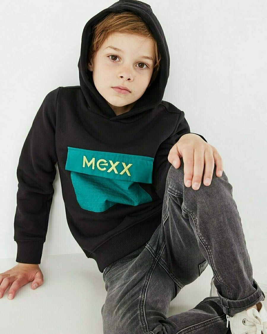 Mexx Hoodie Black Czarne | LEBUM4793