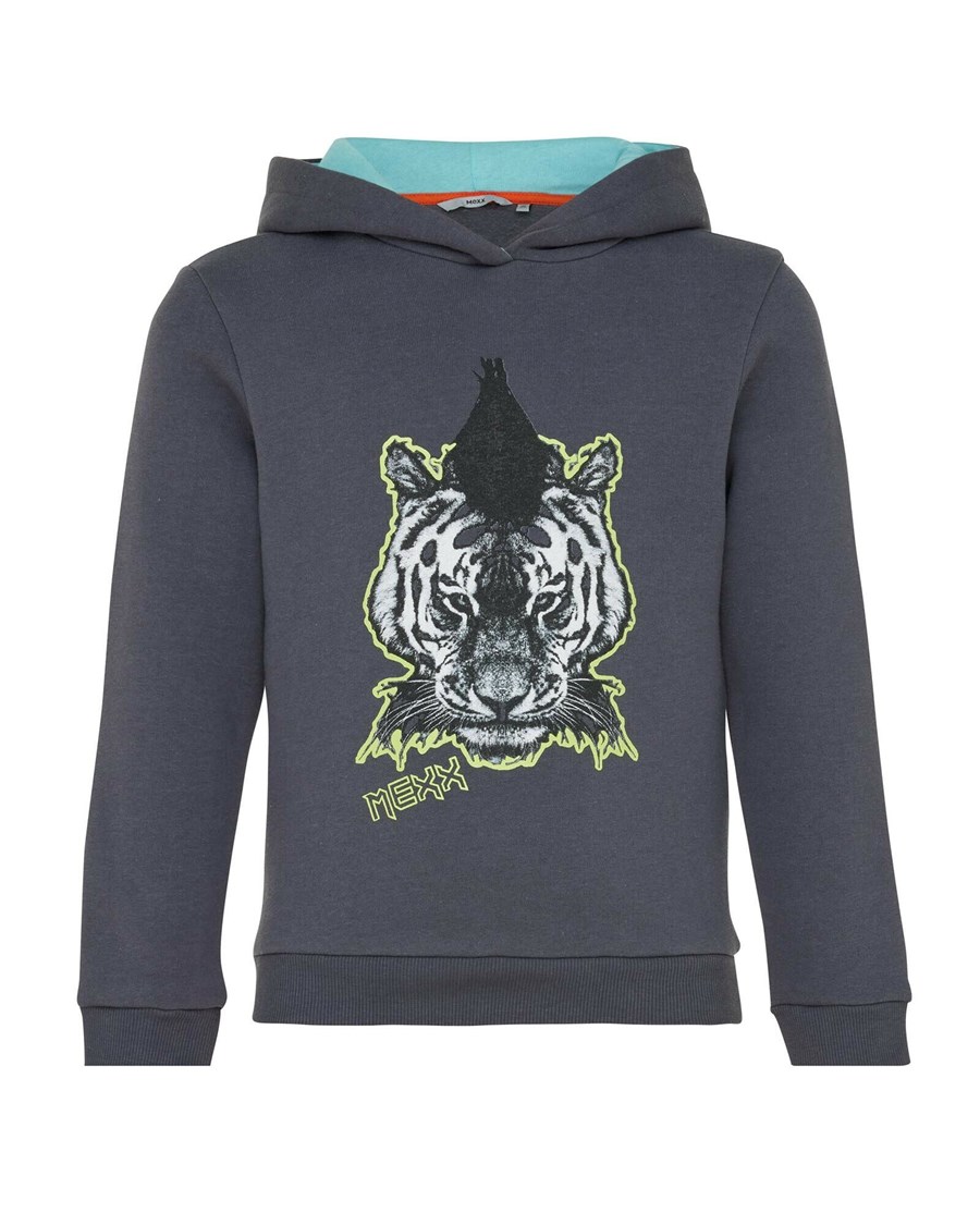 Mexx Hoody with artwork Dark Grey Szare | WOAQJ4315