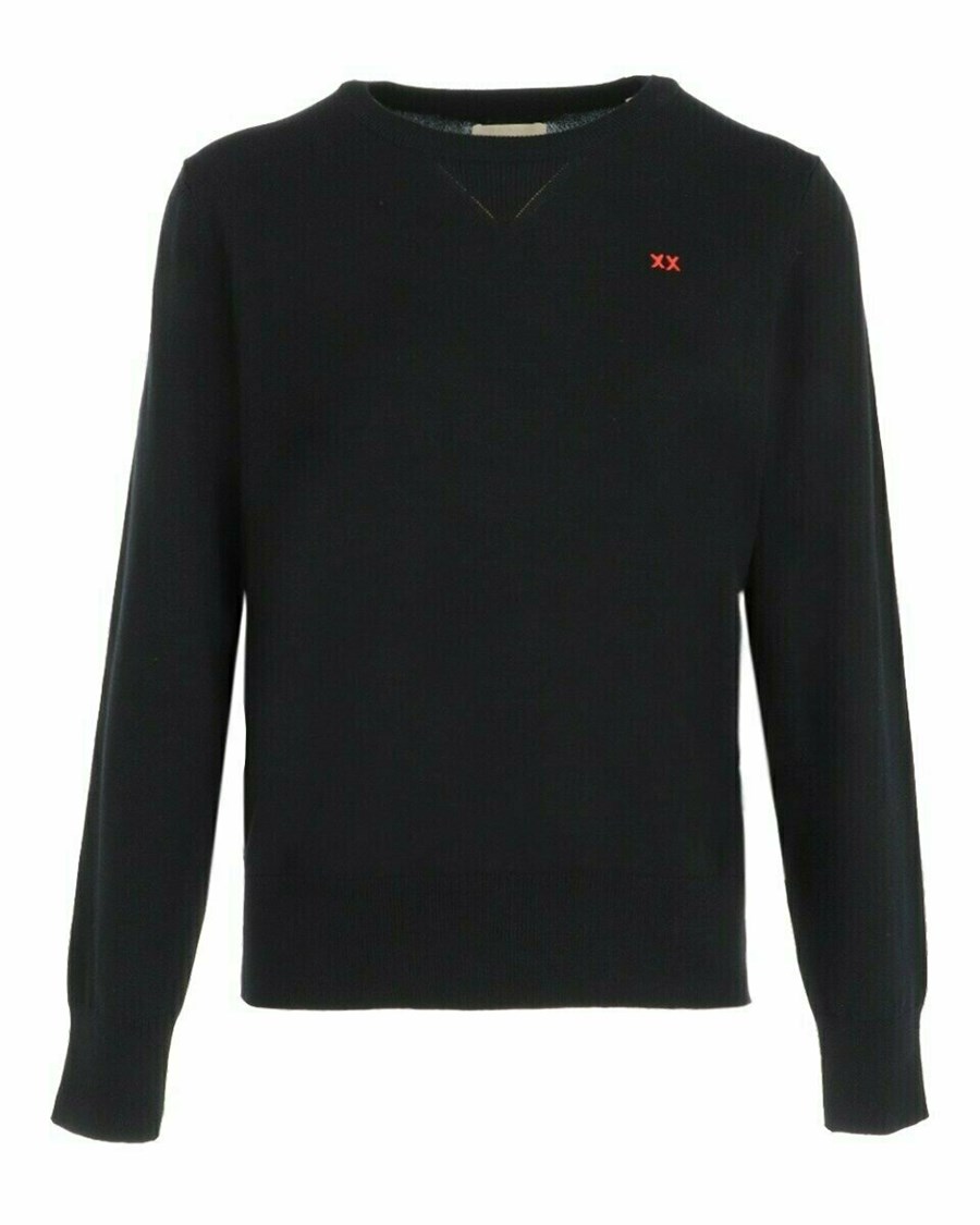 Mexx ILONA Round neck Pullover Black Czarne | VUFCT5687