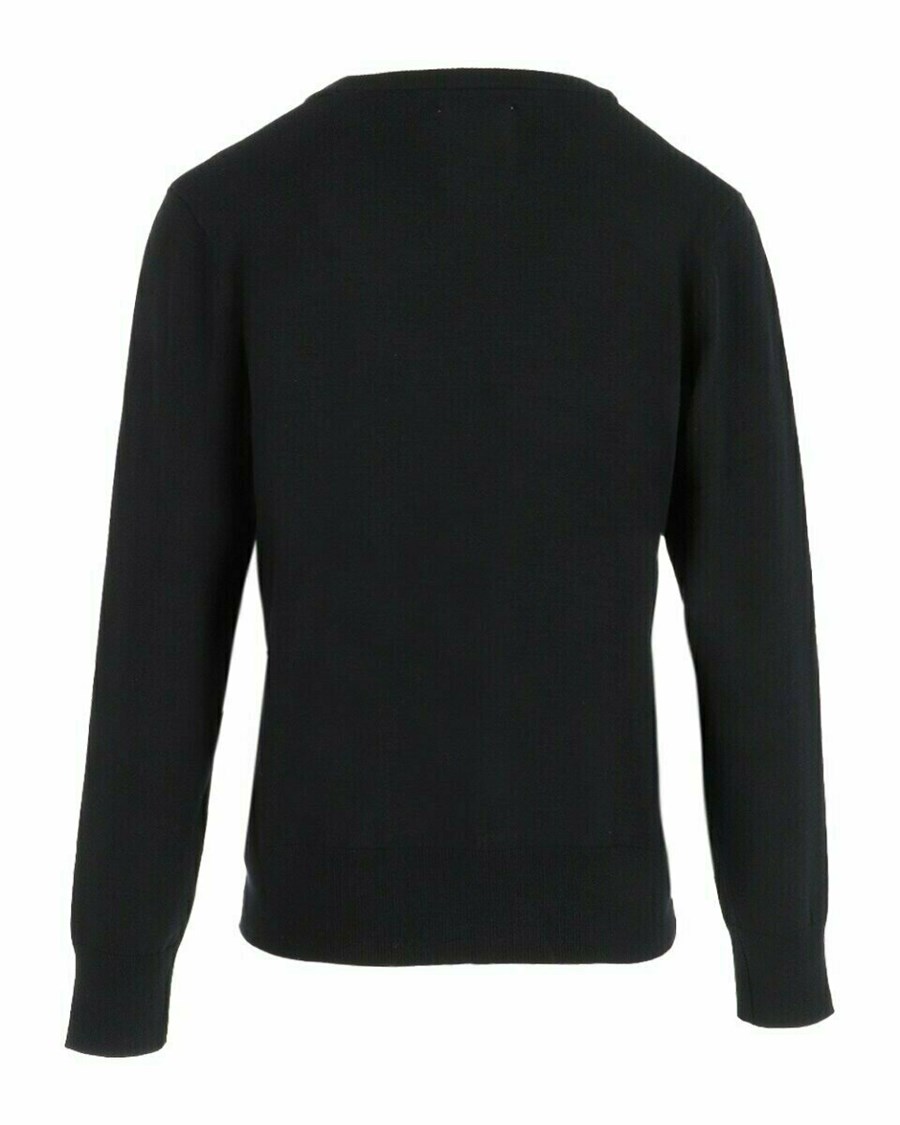 Mexx ILONA Round neck Pullover Black Czarne | VUFCT5687