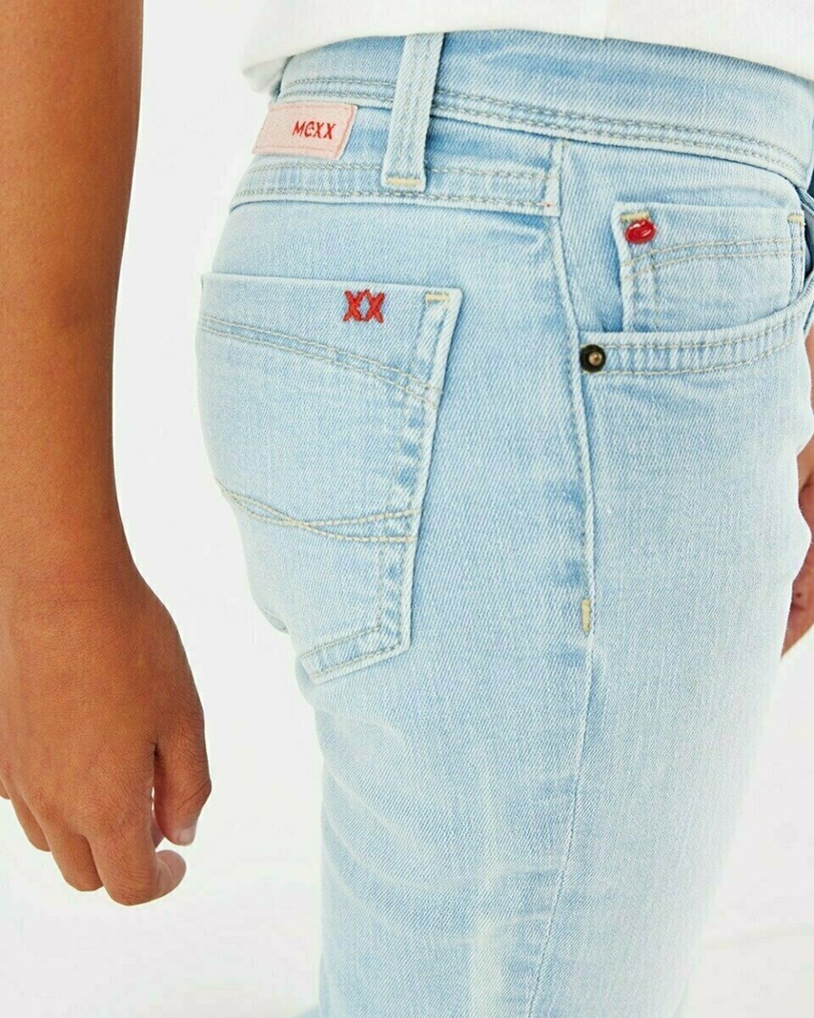 Mexx JUNO Mid waist/ Slim leg jeans Sky Blue Niebieskie | ZLKUW0257