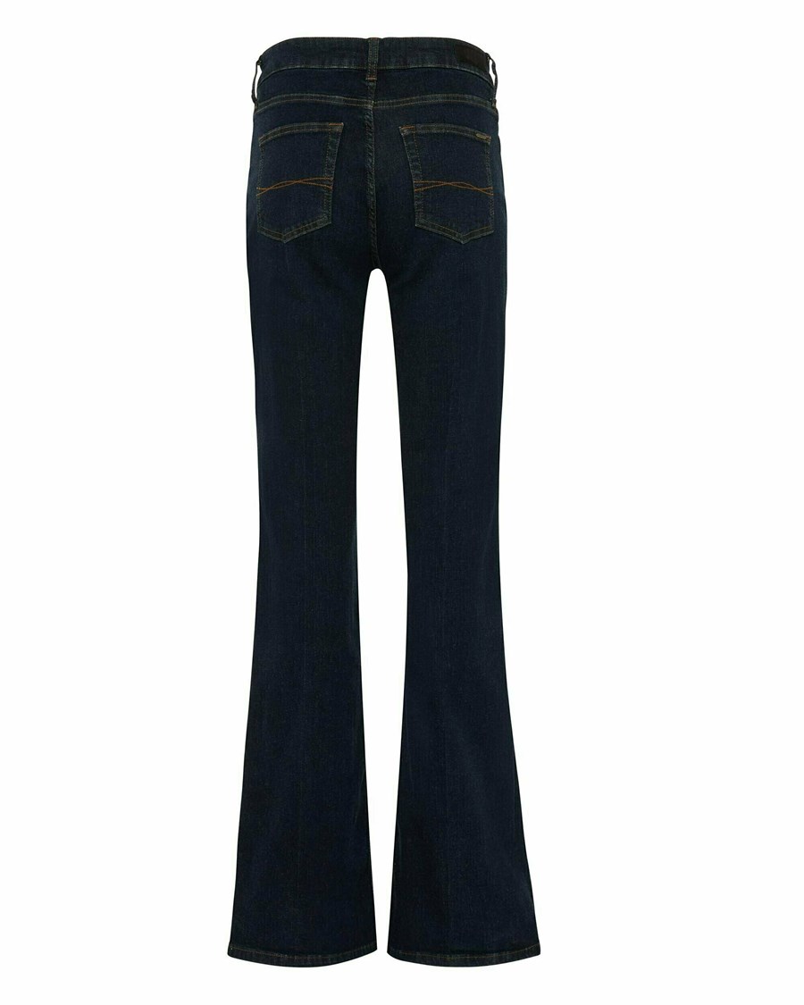 Mexx KIM High waist/ Prosty leg jeans Blue Rinsed Niebieskie | IGTRP1285