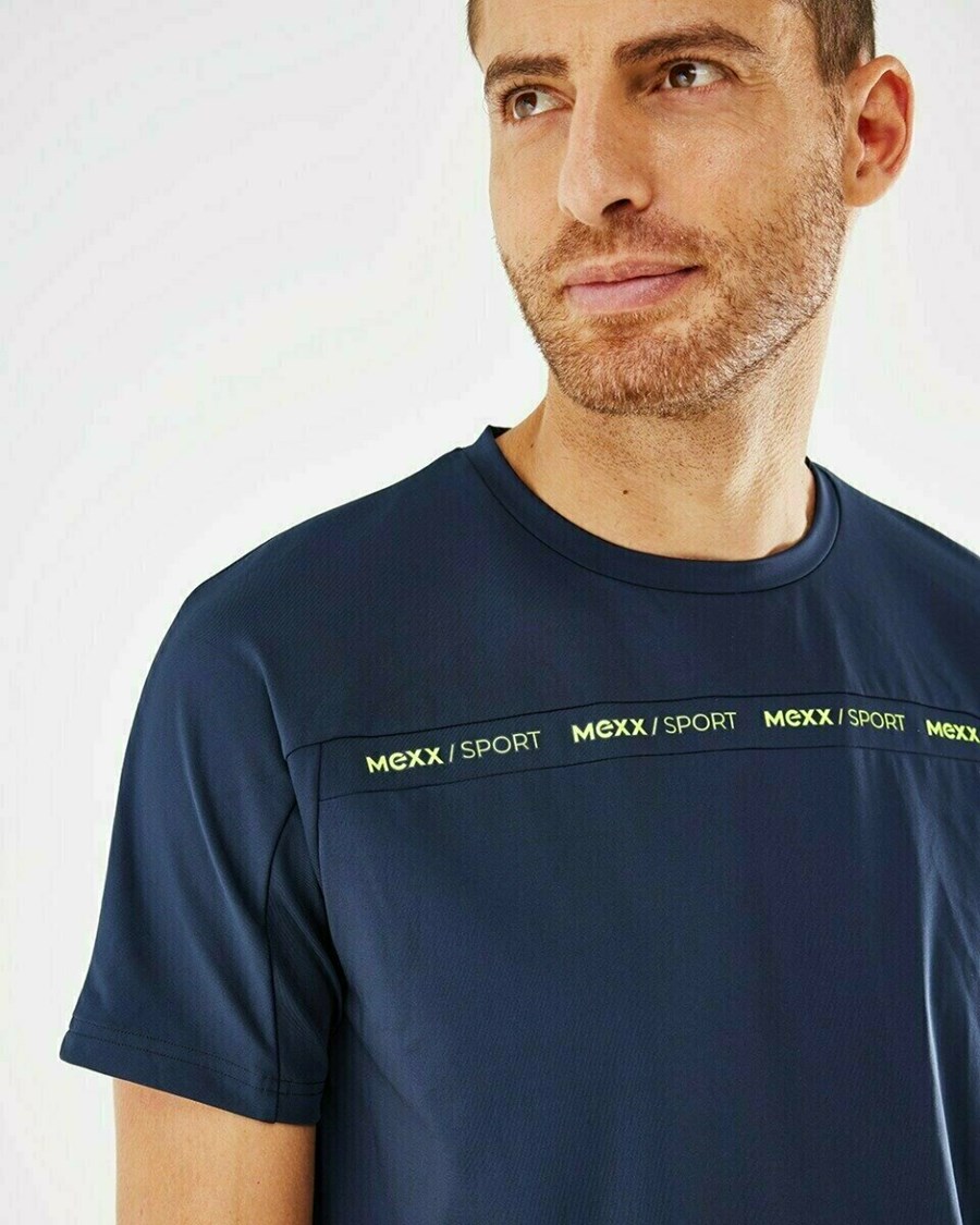 Mexx Krótkie Sleeve t-shirt Navy Niebieskie | DWYER7240