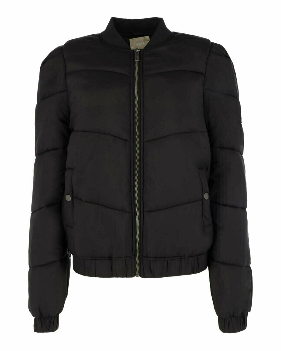 Mexx Krótkie padded bomber jacket Black Czarne | WSMEN2735