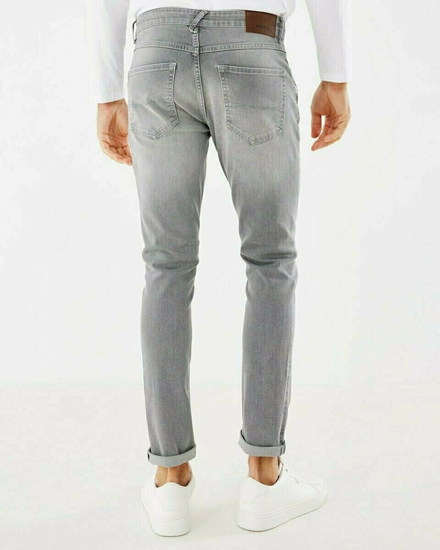 Mexx LOGAN Mid waist/ Slim leg jeans Grey Used Szare | NVEIX8453