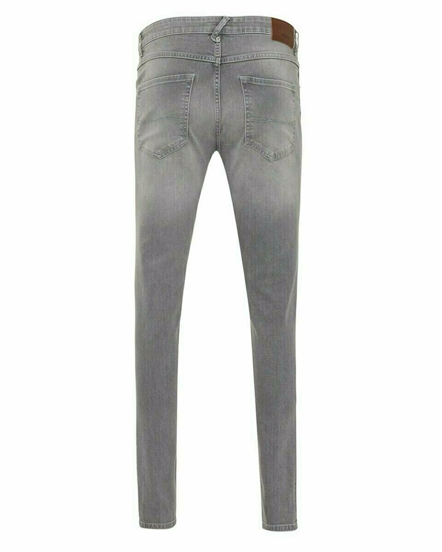 Mexx LOGAN Mid waist/ Slim leg jeans Grey Used Szare | NVEIX8453