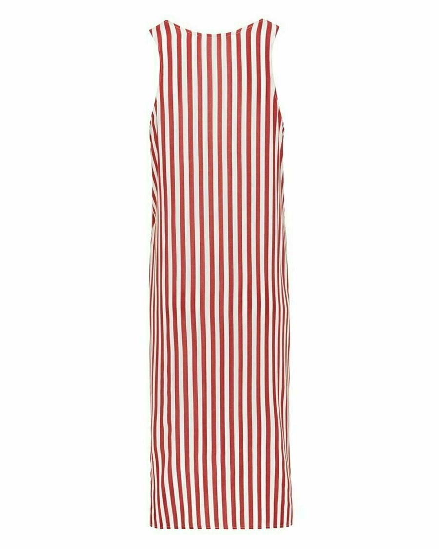 Mexx Long sleeveless dress Red Czerwone | VCPIU5279