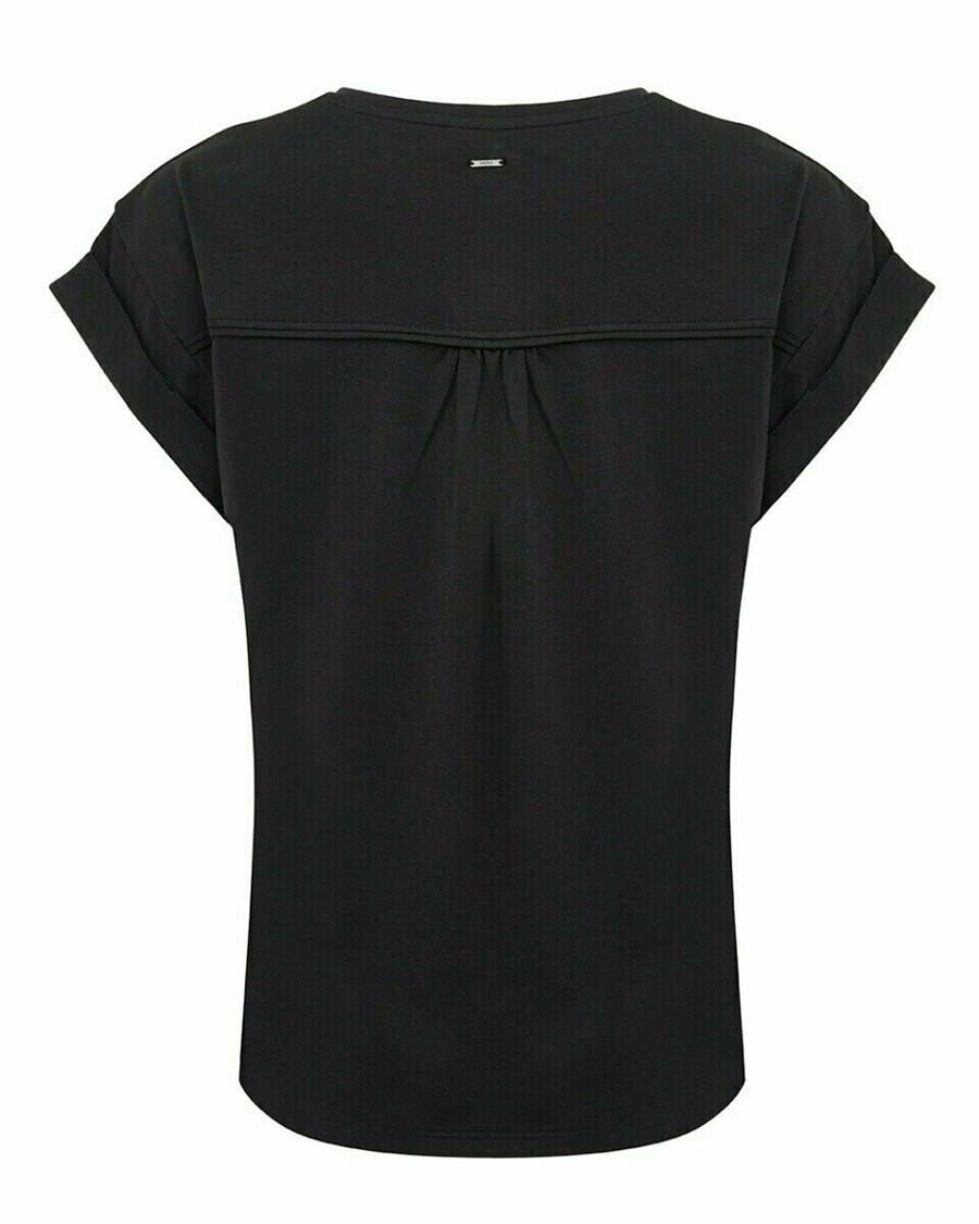 Mexx Loose fit T-shirt Black Czarne | JMPAI8405