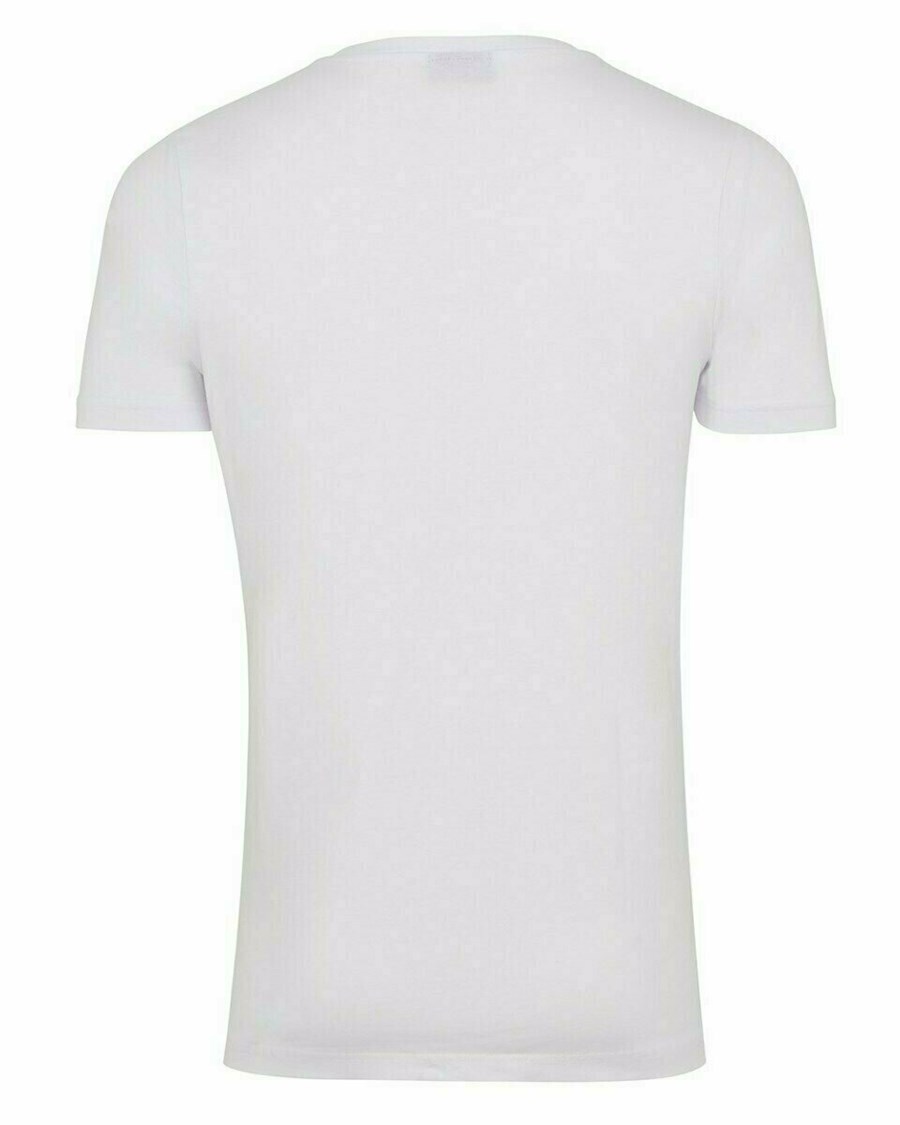 Mexx Men T-Shirt Round-Neck White Białe | TJLGX9028