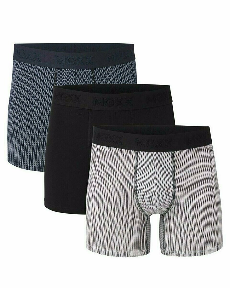 Mexx Mexx Boxers 3-pack Black/Navy/Grey Multicolour | GHVFA9423