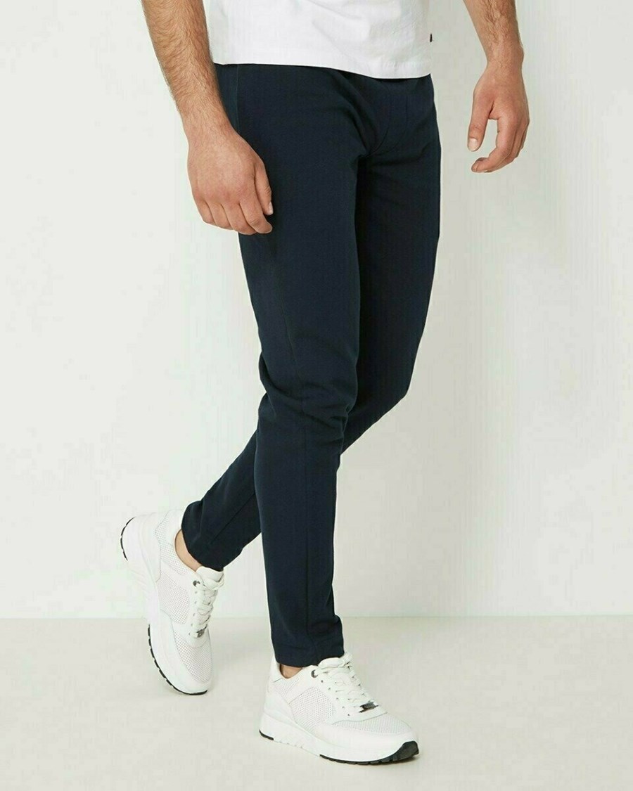 Mexx Mexx Men Jogging Pants Navy Niebieskie | MKHVG5089