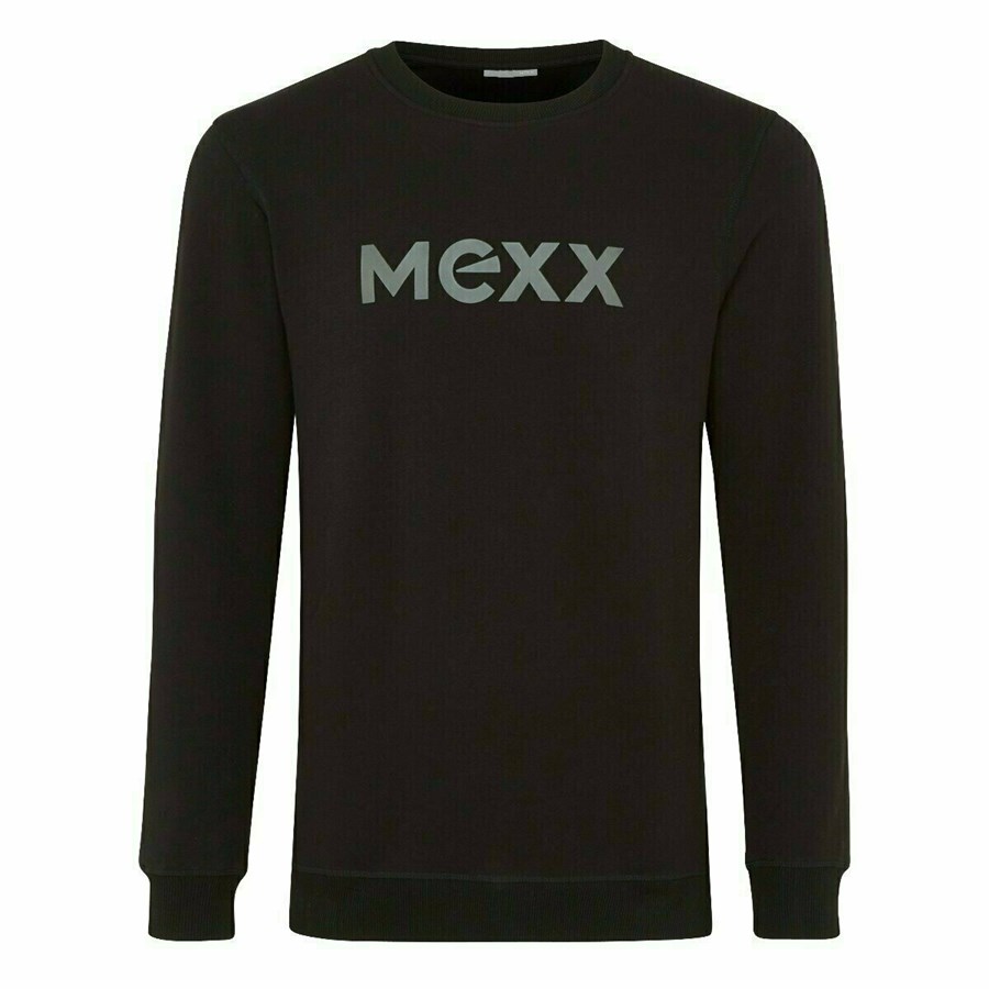 Mexx Mexx Men Swetry with HD print Black Czarne | AXOTD3291