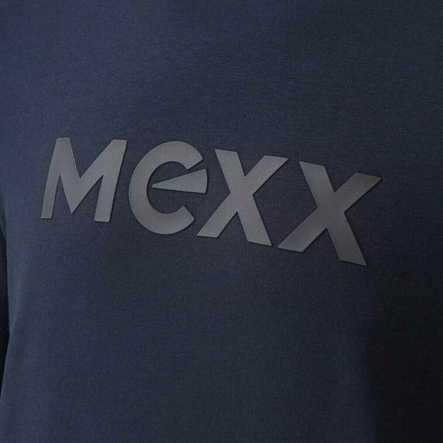 Mexx Mexx Men Swetry with HD print Navy Niebieskie | LZXGY7953