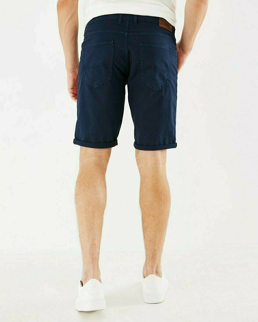 Mexx Mid waist/ Regular fit short Navy Niebieskie | XYRHV4817