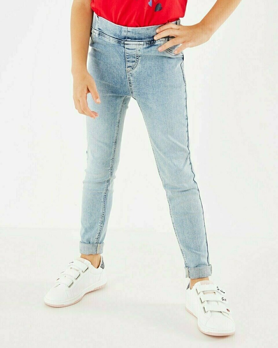 Mexx NIKKIE Mid waist/ Chudy leg jeans jegging Light Blue Niebieskie | GBXOM7852