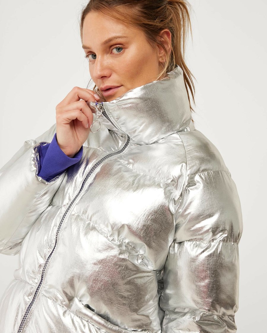 Mexx Nylon padded jacket Silver Srebrne | DBRLM2430