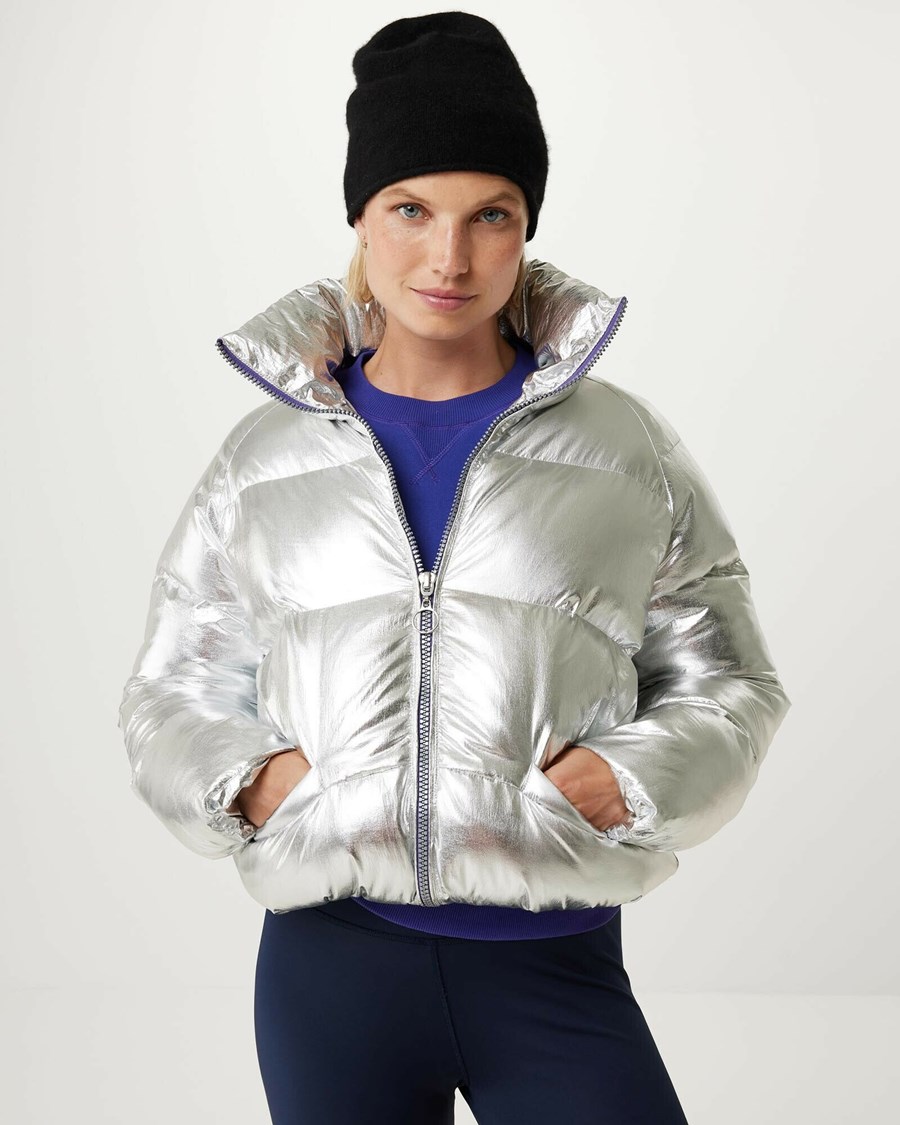 Mexx Nylon padded jacket Silver Srebrne | LONPX7934