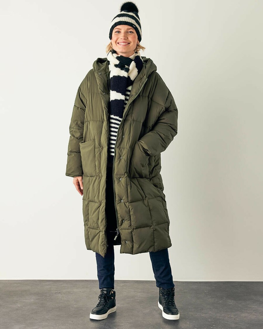 Mexx Oversized hooded padded jacket Olive Oliwkowe | HANKI3629