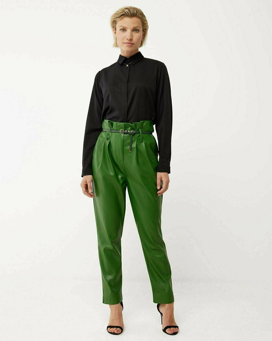 Mexx PU pants Green Zielone | TJSWA0541