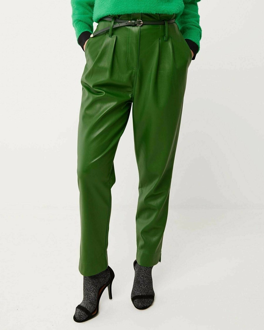 Mexx PU pants Green Zielone | TJSWA0541