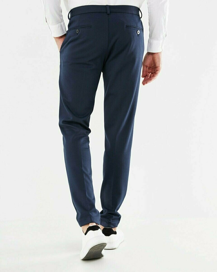 Mexx Pantalon Navy Niebieskie | SGVUY5927