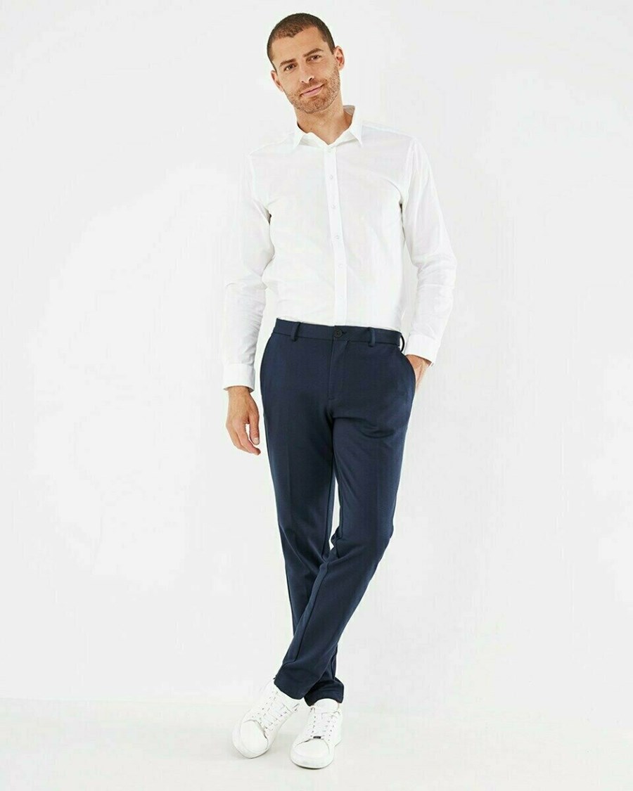 Mexx Pantalon Navy Niebieskie | SGVUY5927