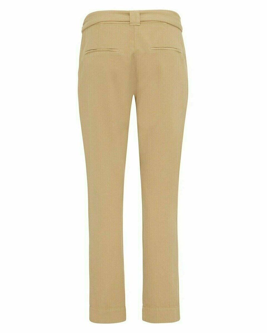 Mexx Pants with tie Dark Sand Złote | UWYND7895