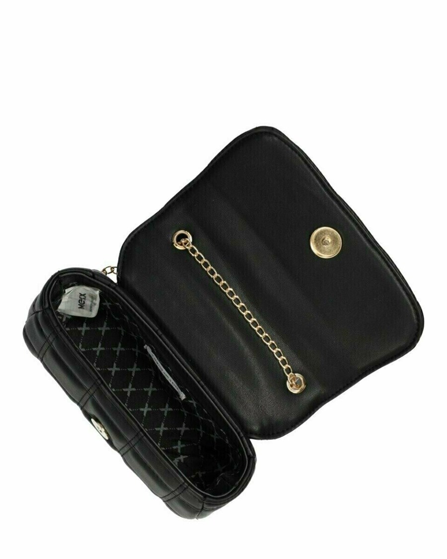 Mexx Pikowana crossbody bag Black Czarne | BHWEY8976