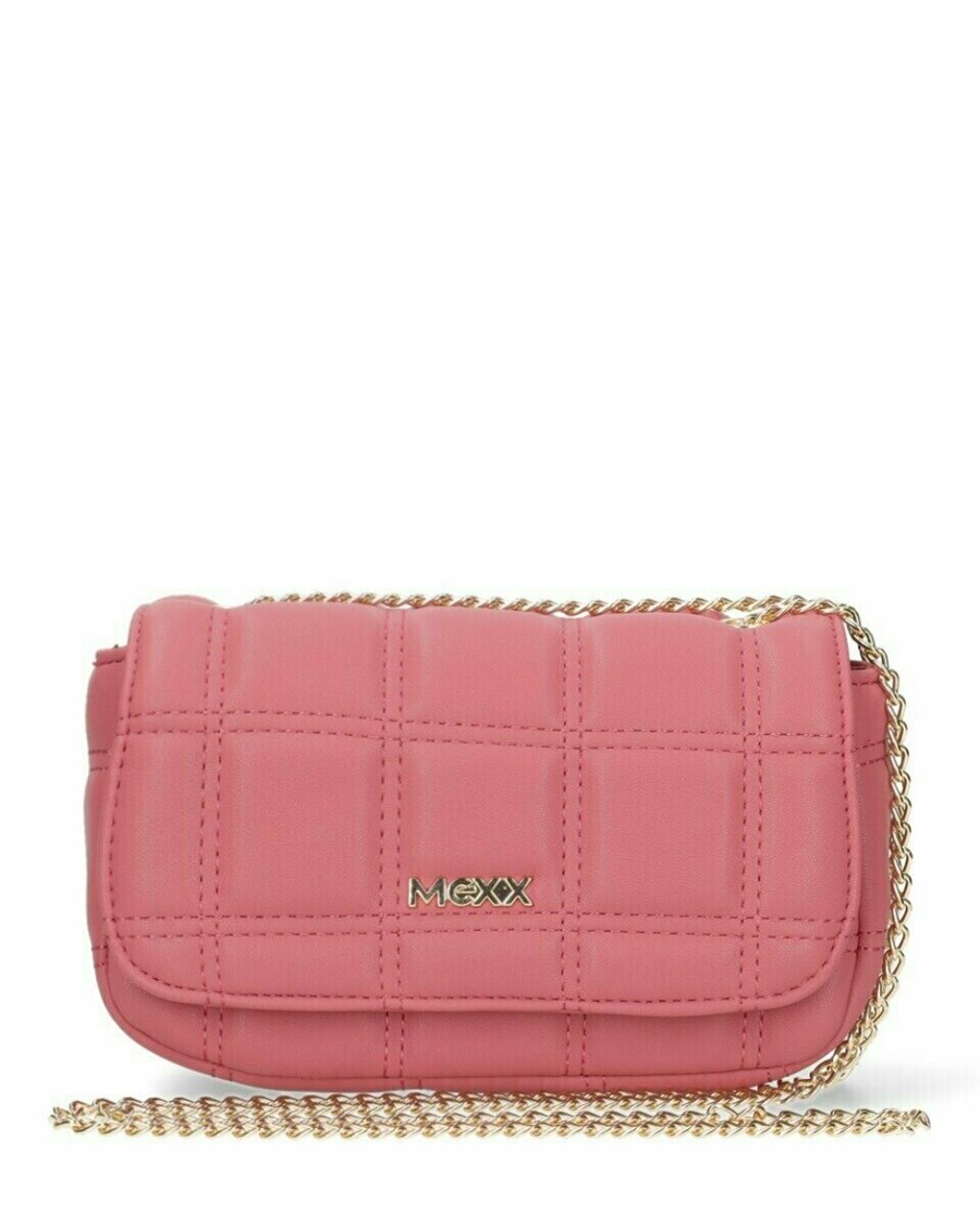 Mexx Pikowana crossbody bag Pink Różowe | UFMWD0246