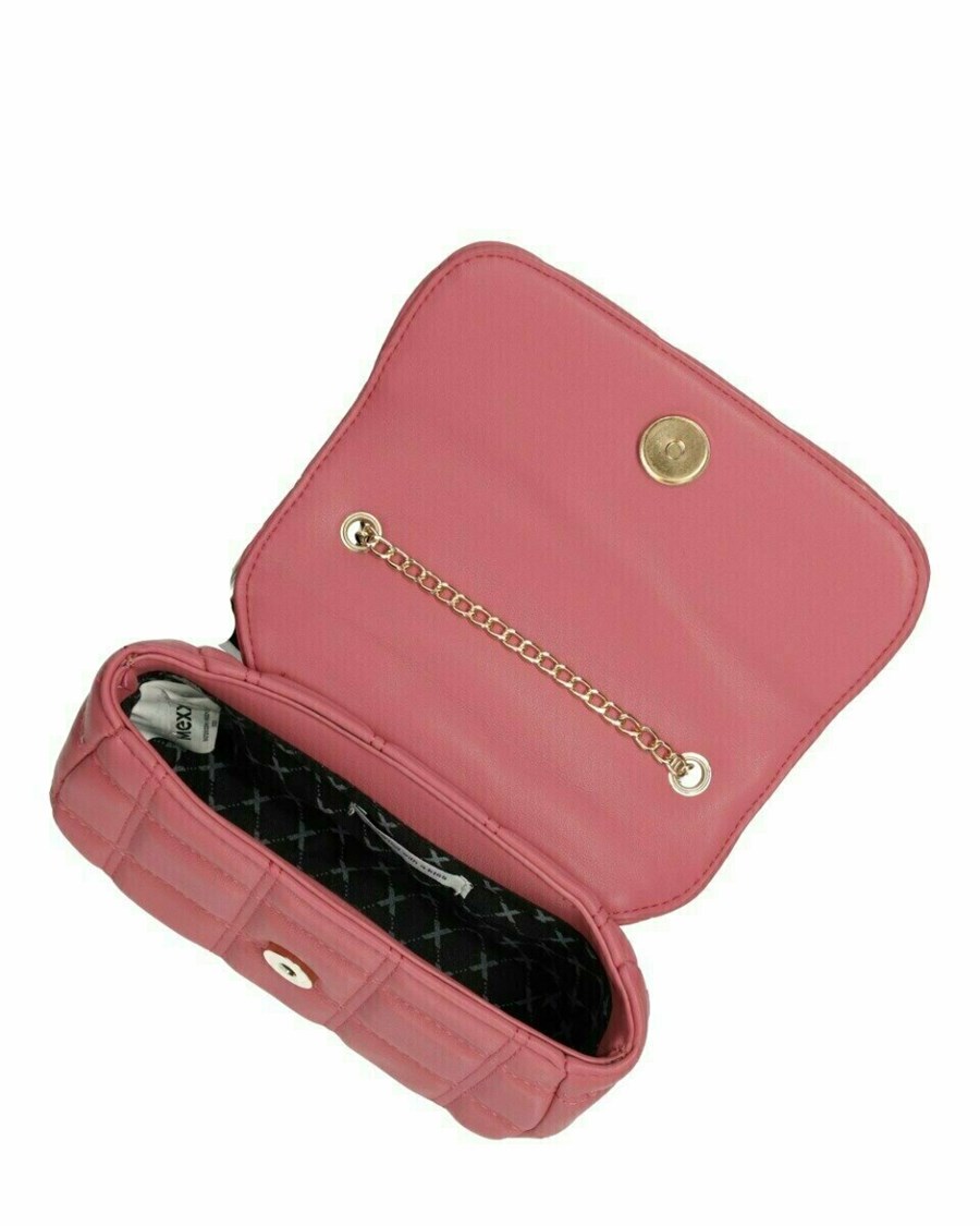 Mexx Pikowana crossbody bag Pink Różowe | UFMWD0246