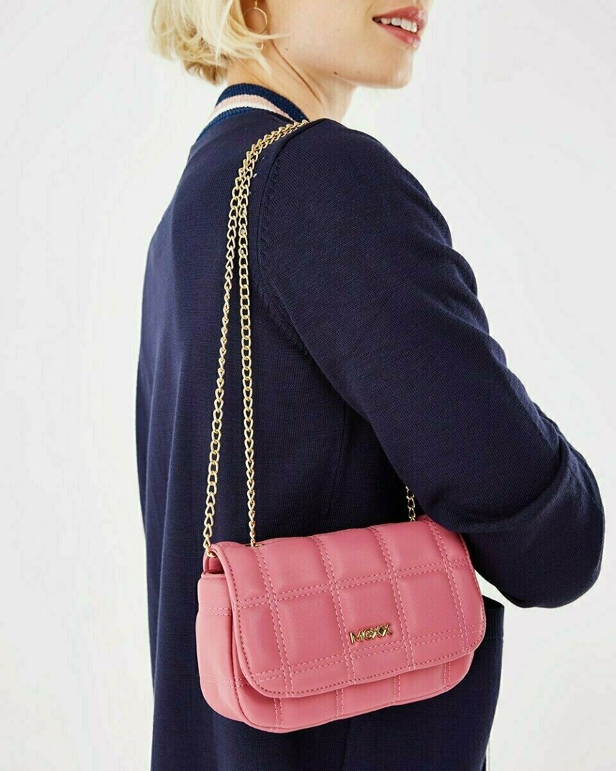 Mexx Pikowana crossbody bag Pink Różowe | UFMWD0246