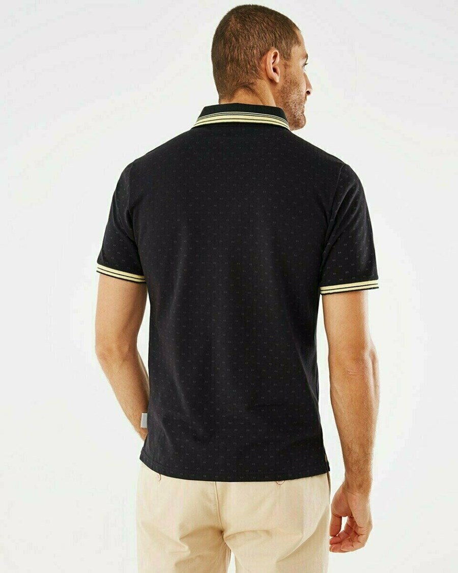 Mexx Pique polo Black Czarne | PWJBL9042