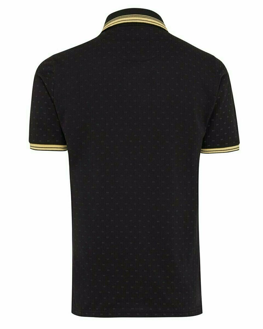 Mexx Pique polo Black Czarne | TDEVH4357