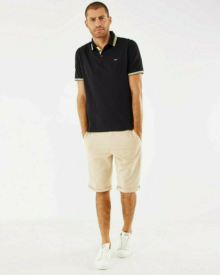 Mexx Pique polo Black Czarne | TDEVH4357