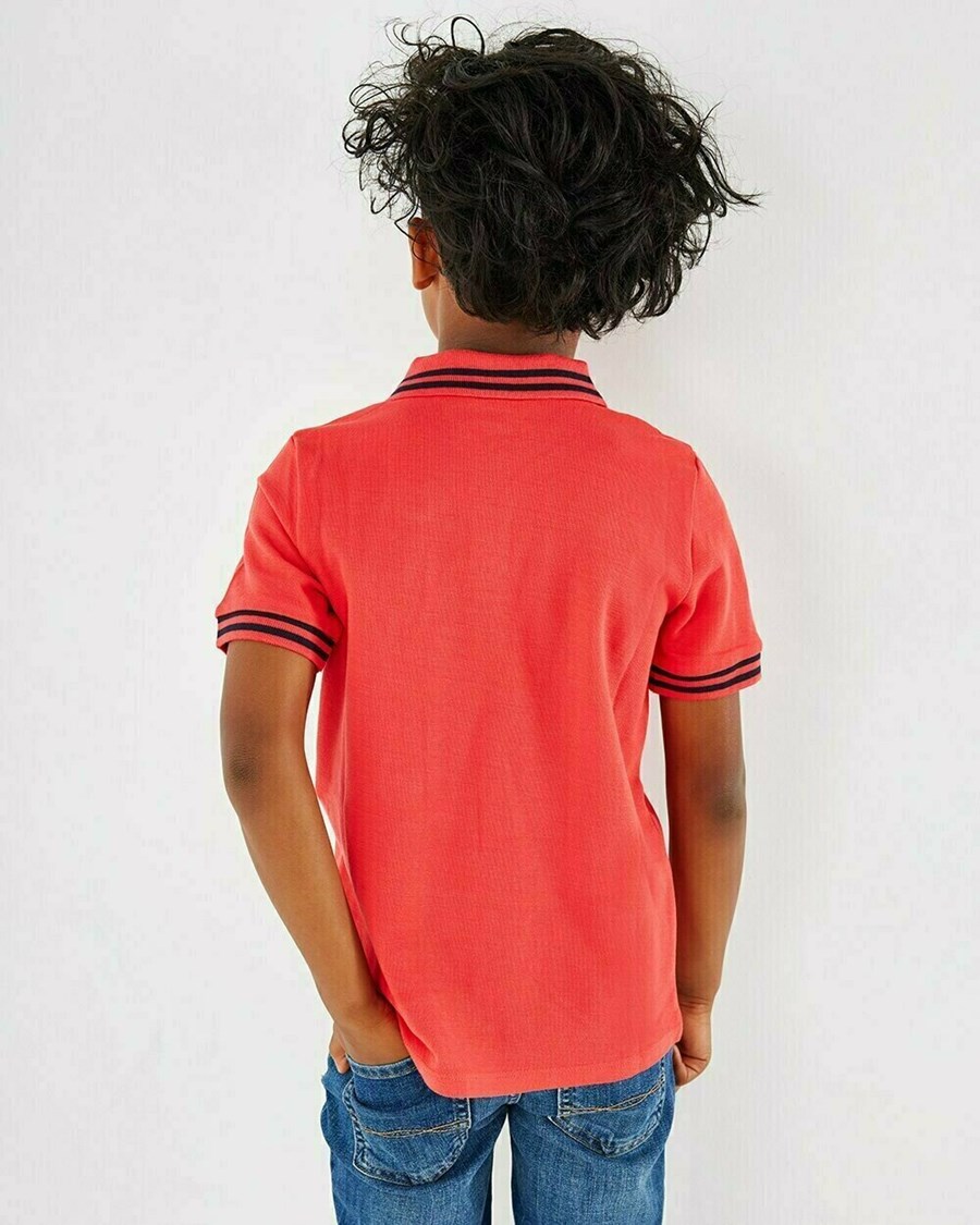 Mexx Pique polo Bright Red Czerwone | HPFZT8456