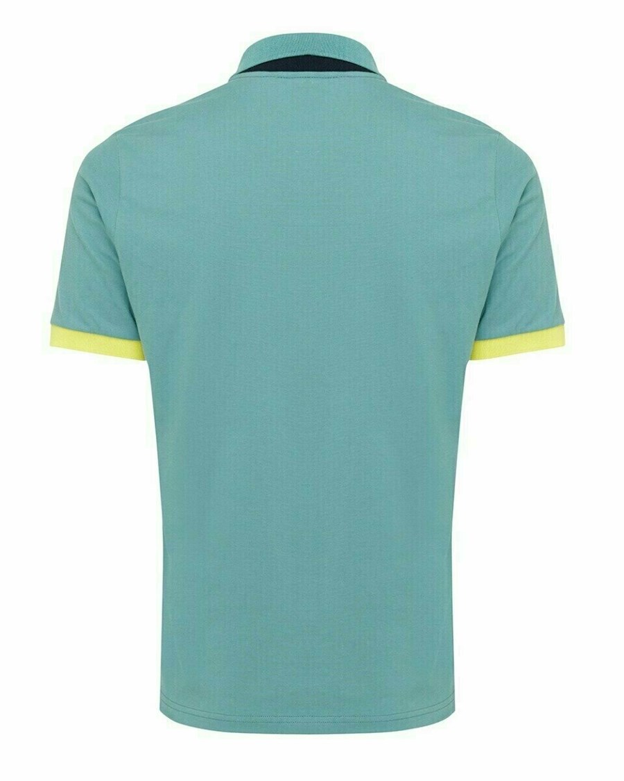 Mexx Pique polo Dark Mint Zielone | GUFEX7246