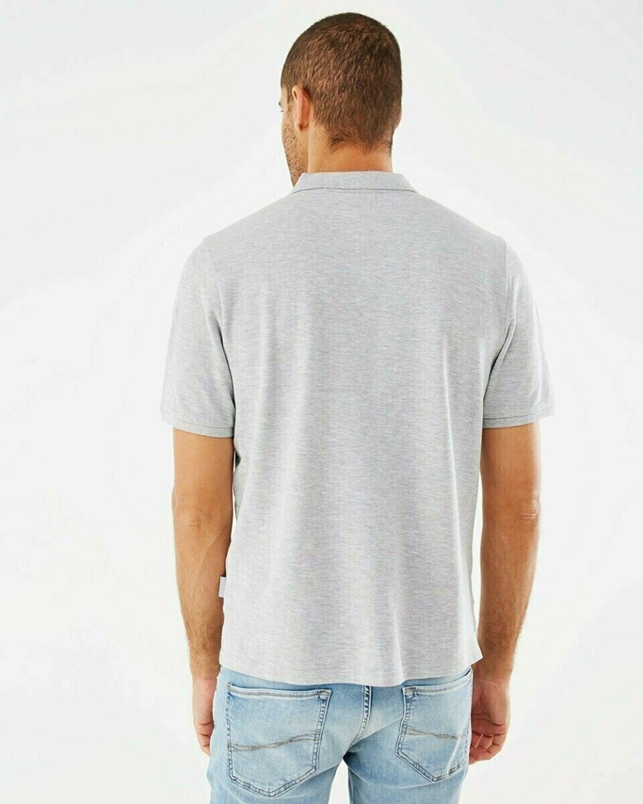 Mexx Pique polo Grey Melee Szare | EYADH8694