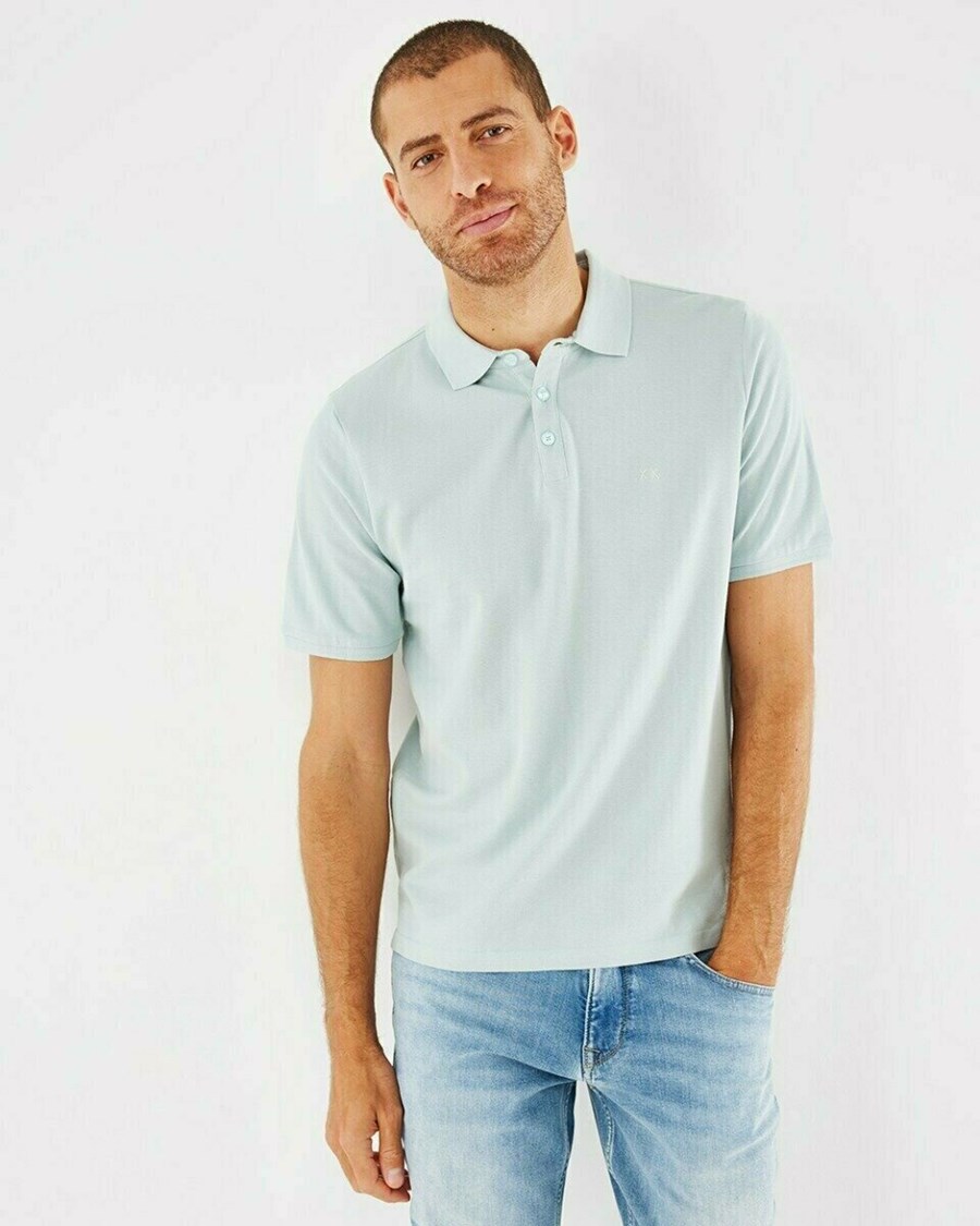 Mexx Pique polo Grey Mint Szare | HMZNF0497