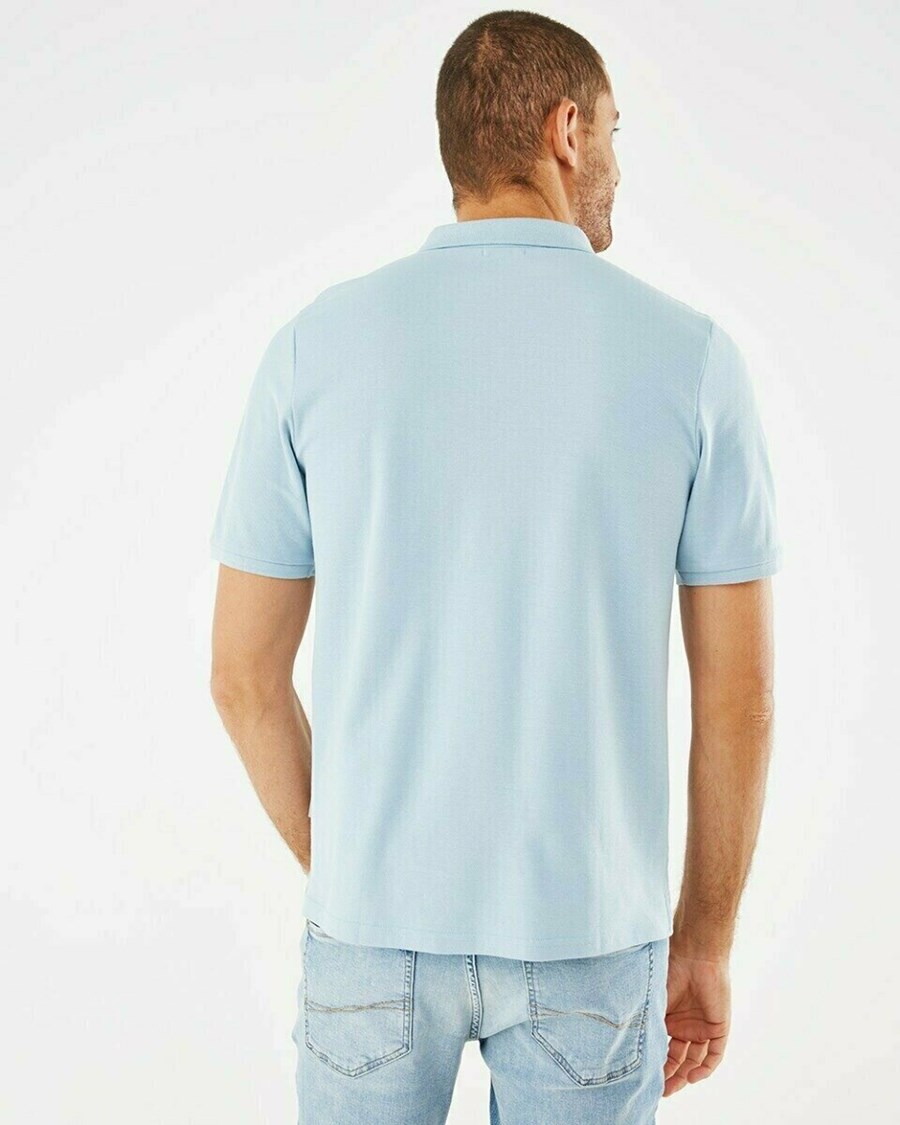 Mexx Pique polo Light Blue Niebieskie | JGUDB6045