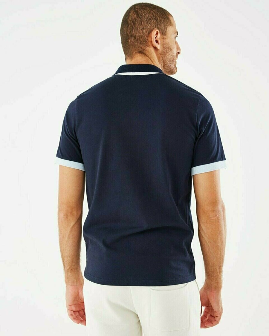 Mexx Pique polo Navy Granatowe | XBEOI4053