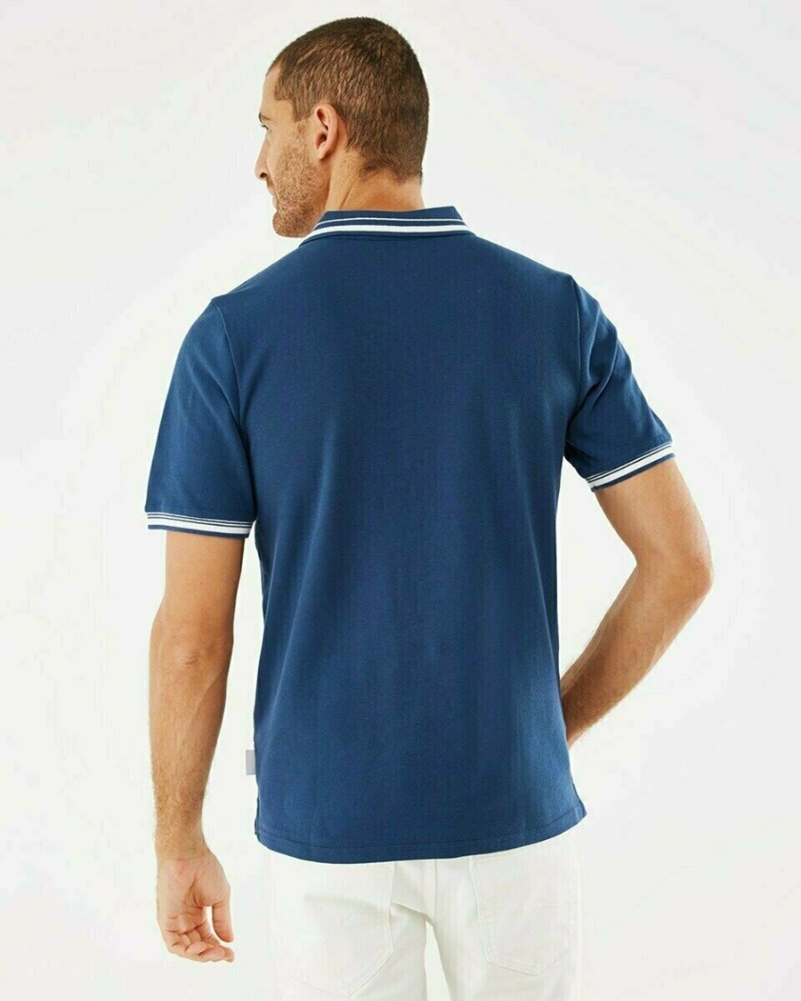 Mexx Pique polo Navy Niebieskie | UEPCR5821