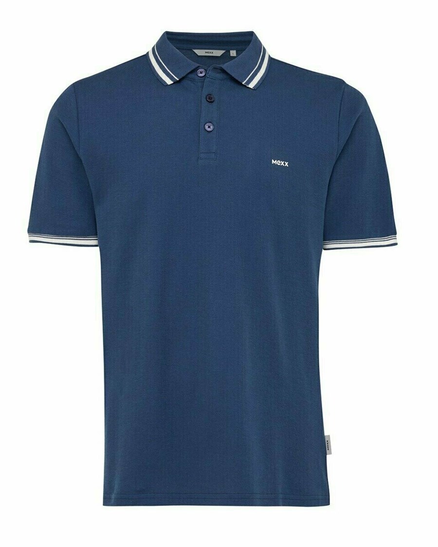 Mexx Pique polo Navy Niebieskie | UEPCR5821