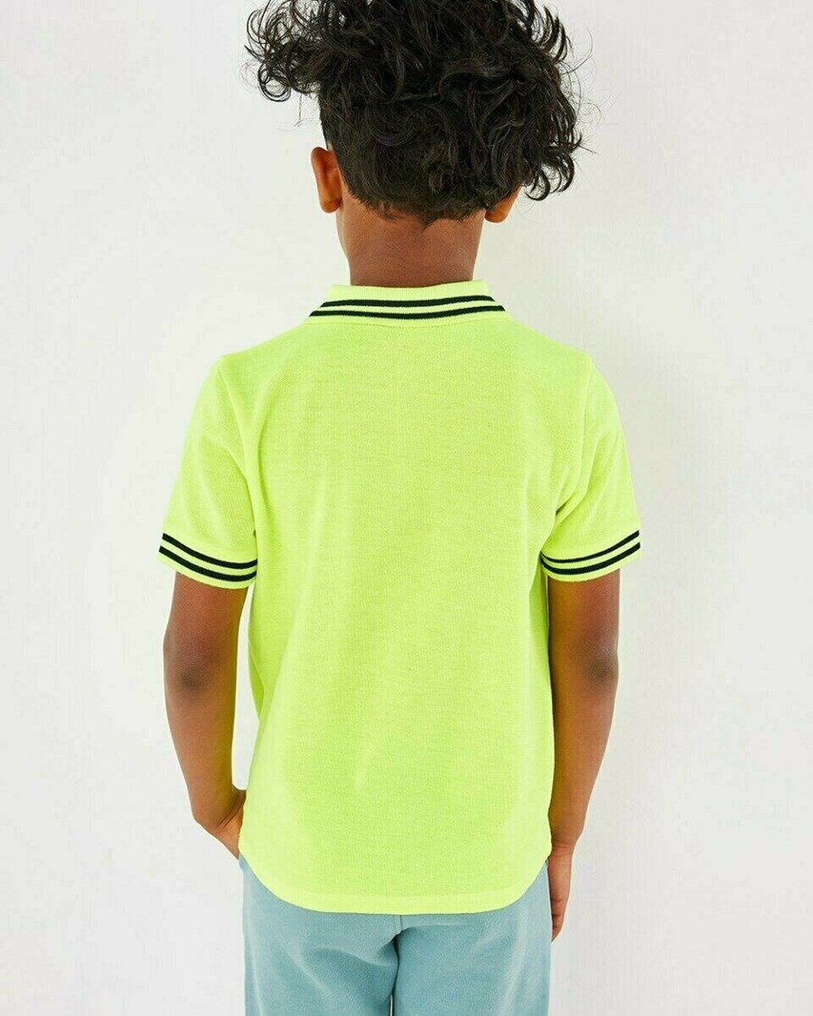 Mexx Pique polo Neon Yellow Żółte | QNTLA8167