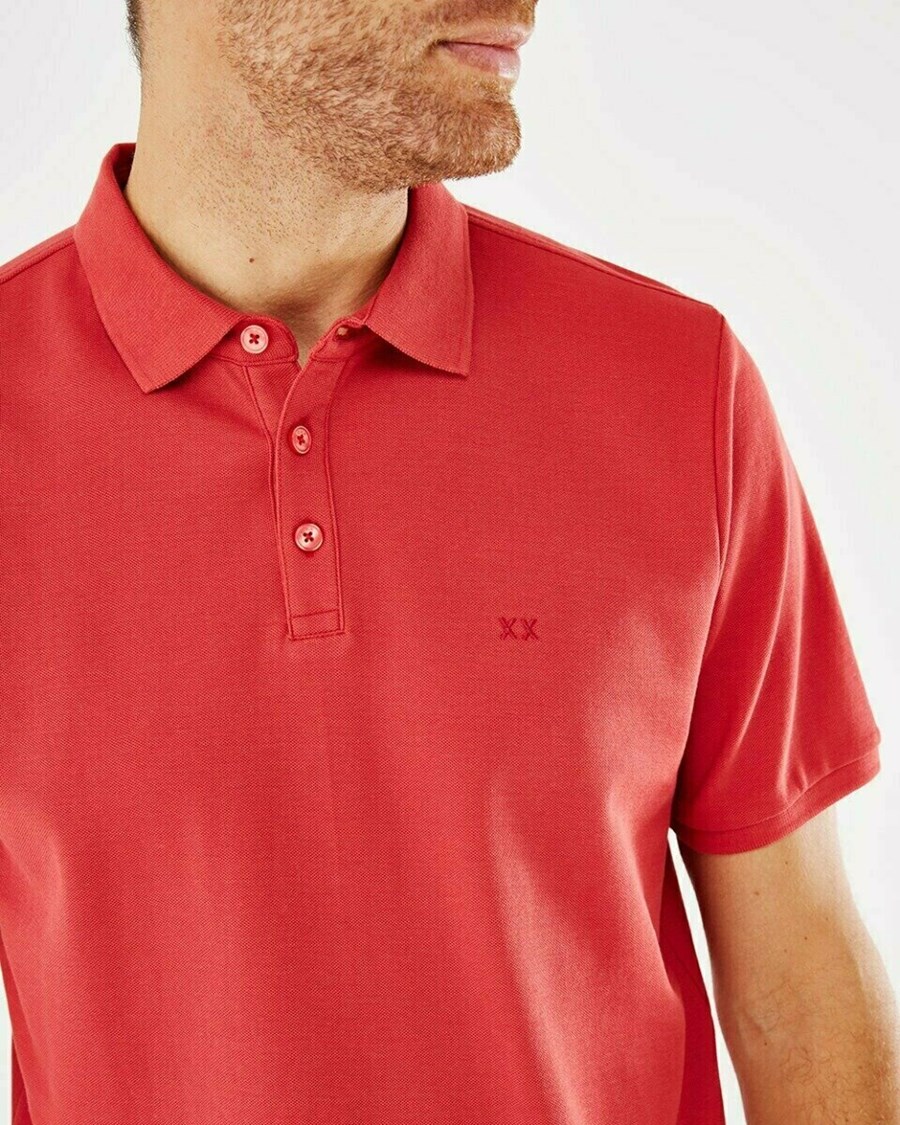 Mexx Pique polo Red Czerwone | QRGVC0679