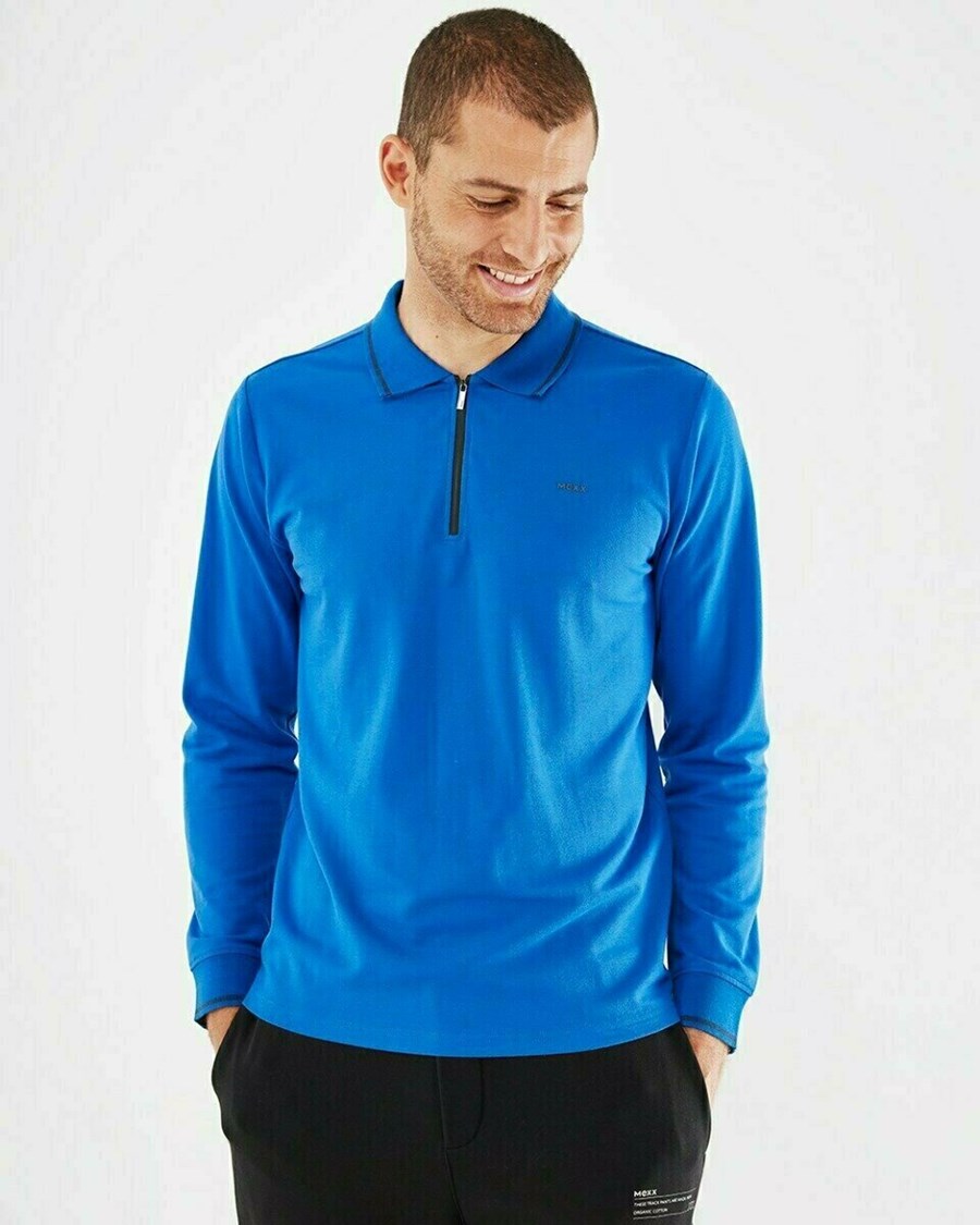 Mexx Polo LS Cobalt Niebieskie | IBKCH0962