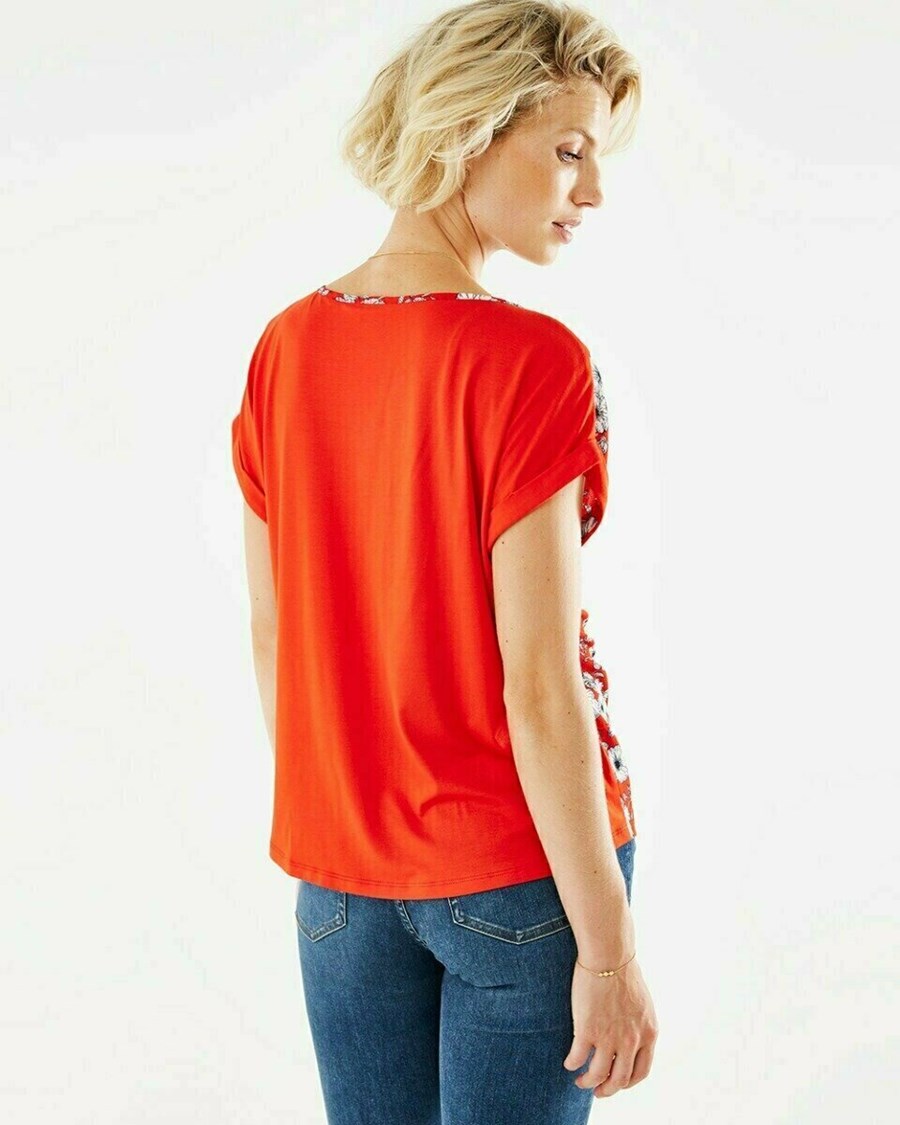 Mexx Printed combi top Red Czerwone | YRIVF4762