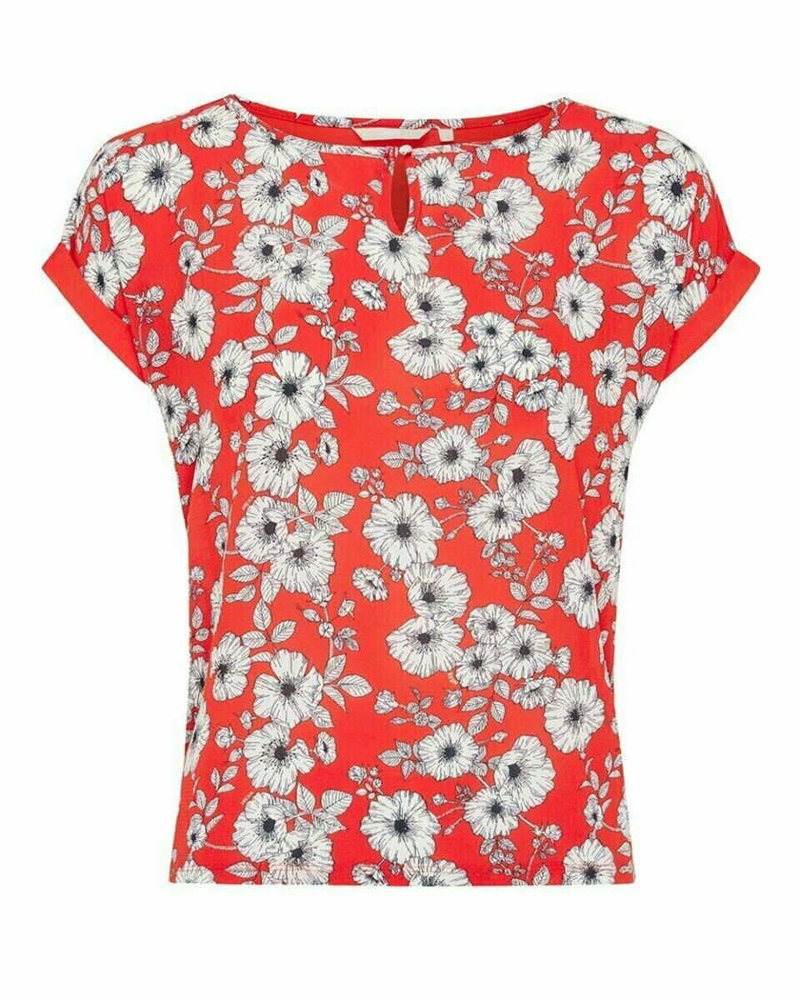 Mexx Printed combi top Red Czerwone | YRIVF4762